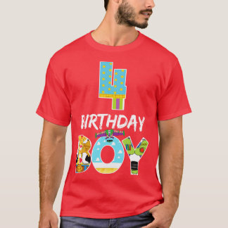 Toy Funny 4th Birthday Story Bday Gift For Boys Ki T-Shirt