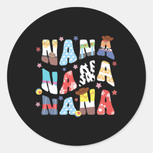 Toy Funny Story Grandma Grandpa Mothers Day Father Classic Round Sticker