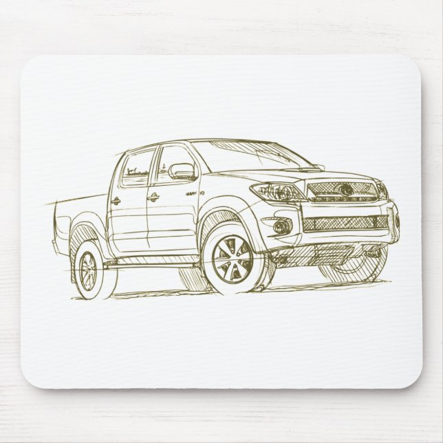 Toy Hilux 2009 Mouse Mat (Front)