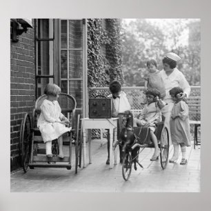Toy Horse Drawn Wagon, 1920s Poster