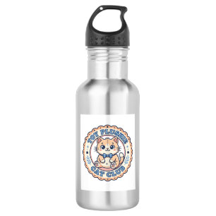 Toy Plushie Cat Cute Cat T-Shirt Design - Toy Plus 532 Ml Water Bottle