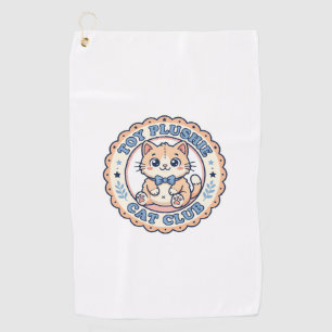 Toy Plushie Cat Cute Cat T-Shirt Design - Toy Plus Golf Towel