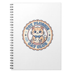 Toy Plushie Cat Cute Cat T-Shirt Design - Toy Plus Notebook