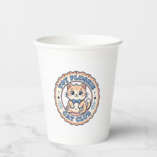 Toy Plushie Cat Cute Cat T-Shirt Design - Toy Plus Paper Cups