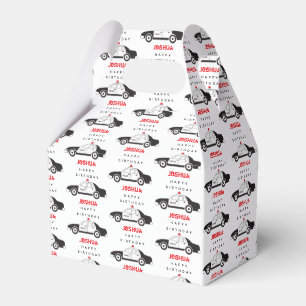 Toy Police Car Custom Name Kids Birthday Favour Box