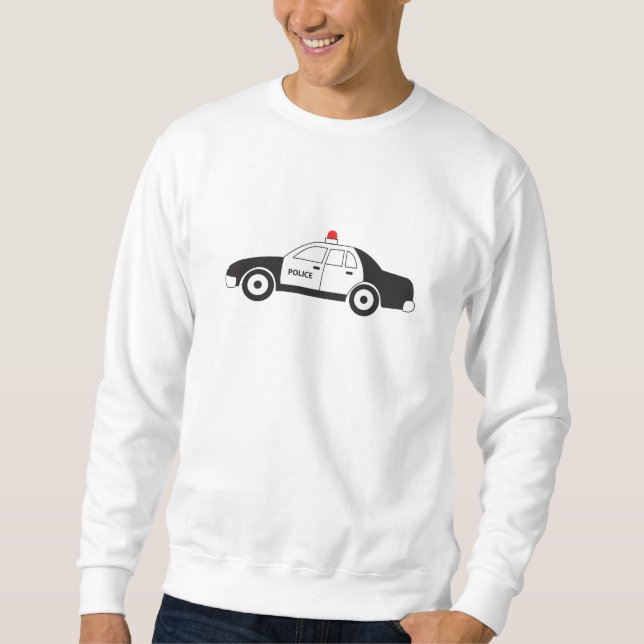Toy Police Car Design Sweatshirt (Front)