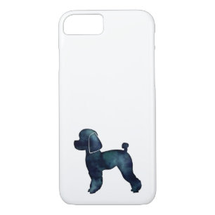 Toy Poodle Black Watercolor Silhouette iPhone 8/7 Case
