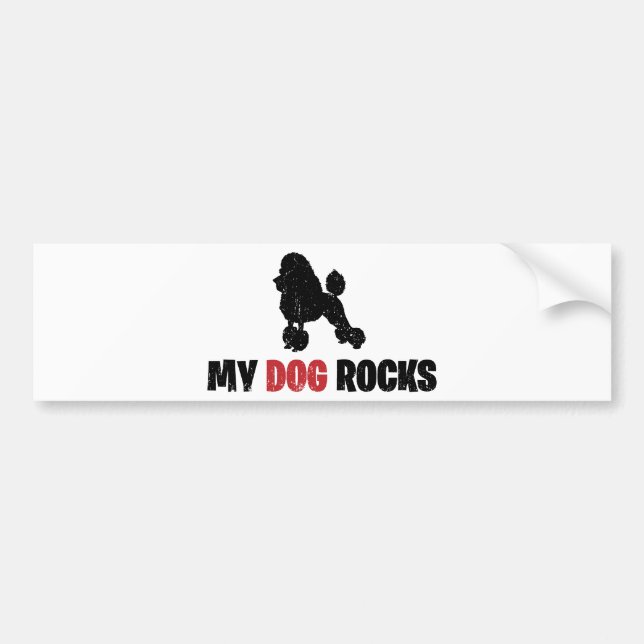 Toy Poodle Bumper Sticker (Front)