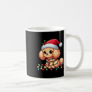 Toy Poodle Christmas Lights Dog Funny Xmas Coffee Mug