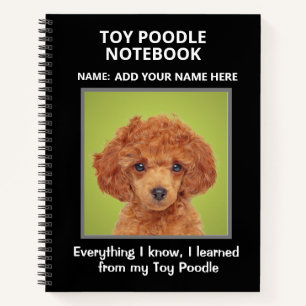 Toy Poodle Composition Notebook