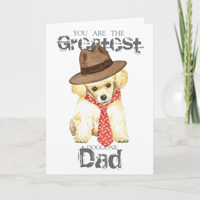 Toy Poodle Dad Card (Front)