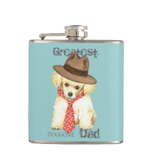 Toy Poodle Dad Hip Flask