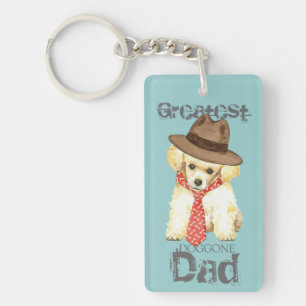 Toy Poodle Dad Key Ring