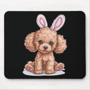 Toy Poodle Dog Breed Happy Easter Men Women Kids Mouse Mat