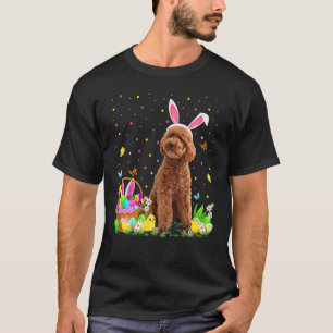 Toy Poodle Dog Easter Egg Hunting Toy Poodle Easte T-Shirt