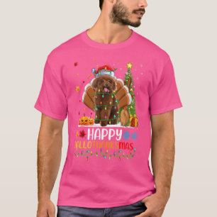 Toy Poodle Dog Happy Toy Poodle Hellothanksmas T-Shirt