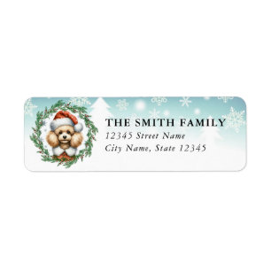 Toy Poodle Dog Return Address Labels