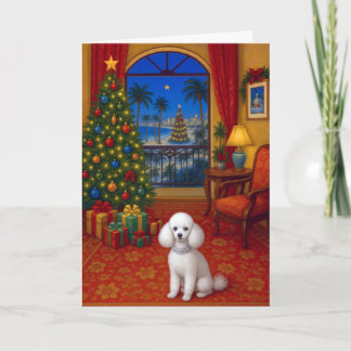 Toy Poodle Holiday  Card