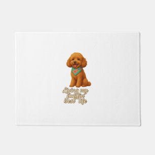 Toy Poodle � Living My Fluffin� Best Life Doormat