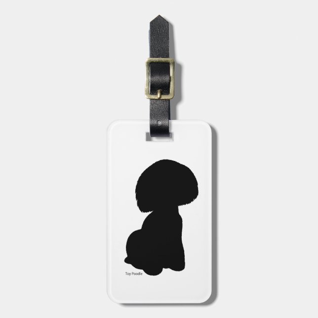 Toy Poodle Luggage Tag toy poodle Luggage tag (Front Vertical)