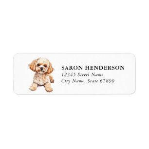 Toy Poodle Return Address Labels