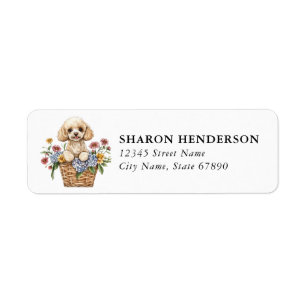 Toy Poodle Return Address Labels