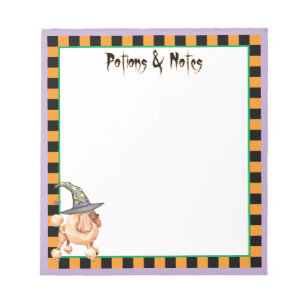 Toy Poodle Witch Notepad