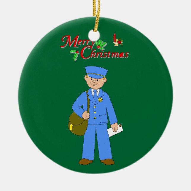 Toy Postman Christmas Ornament (Front)