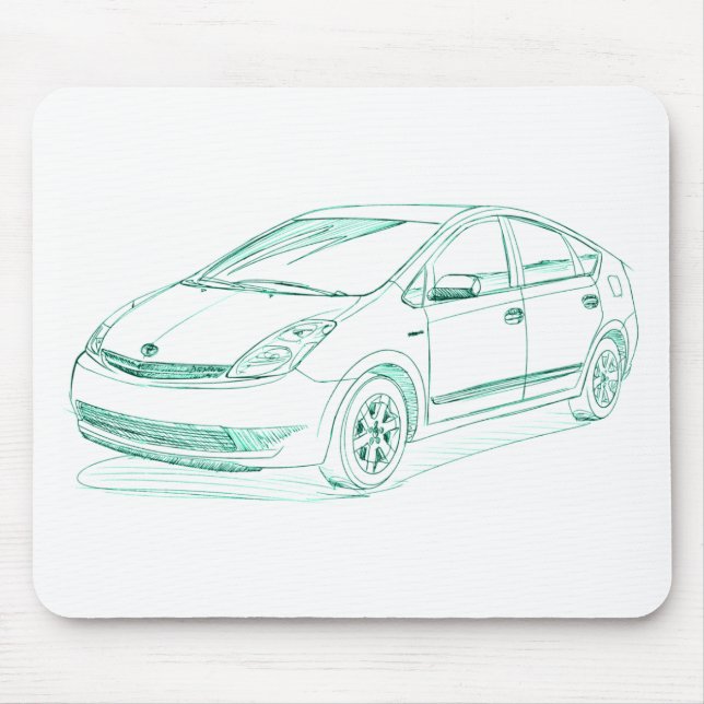 Toy Prius 1st gen Mouse Mat (Front)