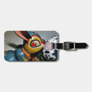 Toy Rabbit and  cow egg Luggage Tag