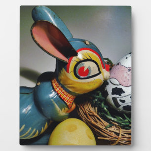 Toy Rabbit and  cow egg Plaque