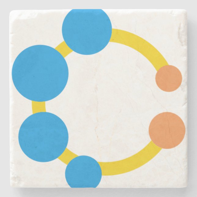 toy rattle stone coaster (Front)