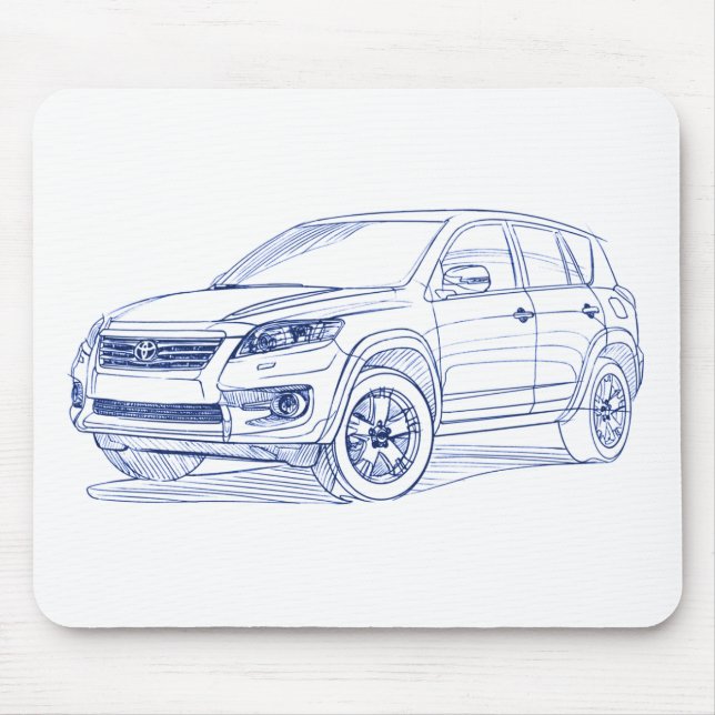 Toy Rav4 2011 Mouse Mat (Front)