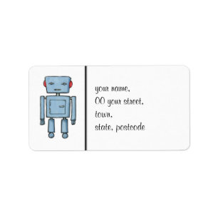 Toy Robot Address Label