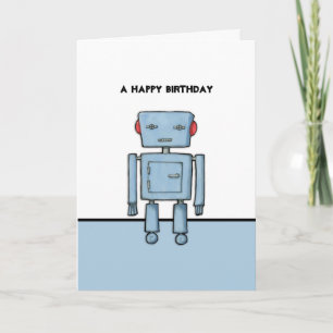 Toy Robot Birthday Card