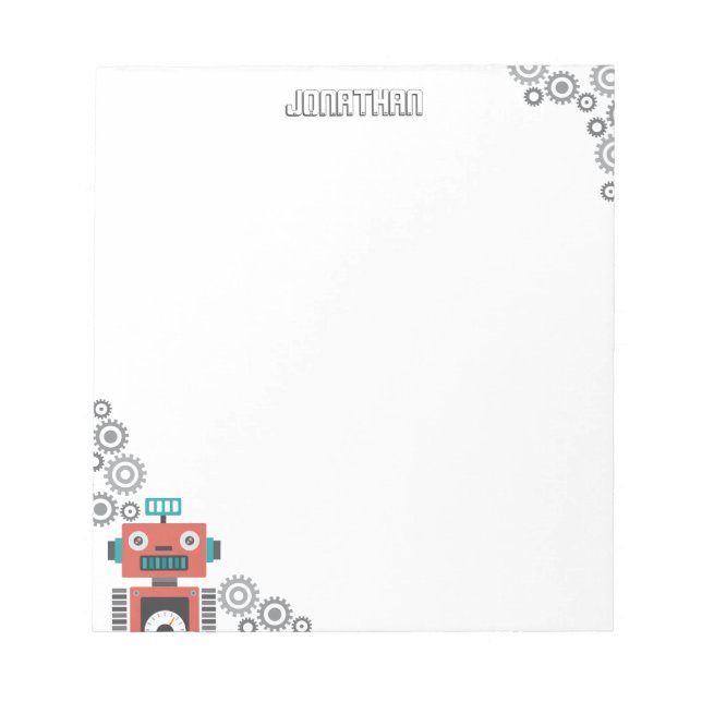 Toy Robot Notepad (Front)
