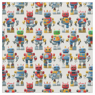 Toy Robots Fabric