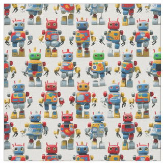 Toy Robots Fabric