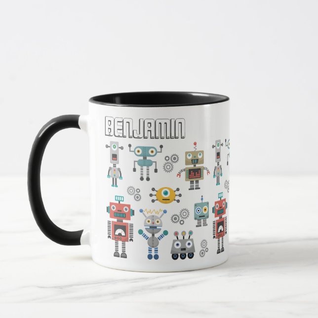 Toy Robots Mug (Left)