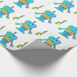 Toy Robots Wrapping Paper