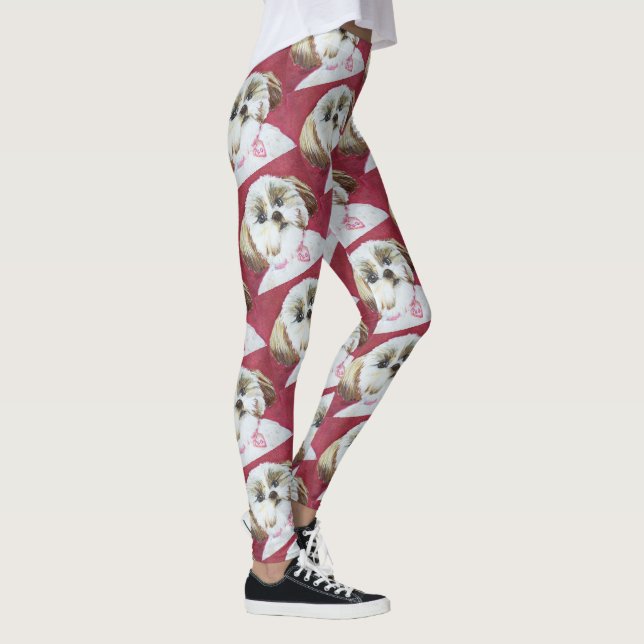 TOY SHIH TZU MIX LEGGINGS (Right)