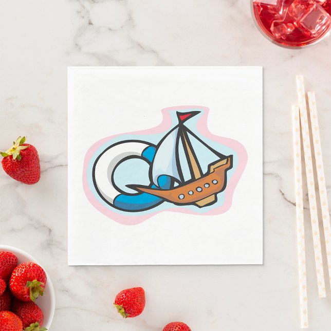 Toy Ship Napkin (Creator Uploaded)