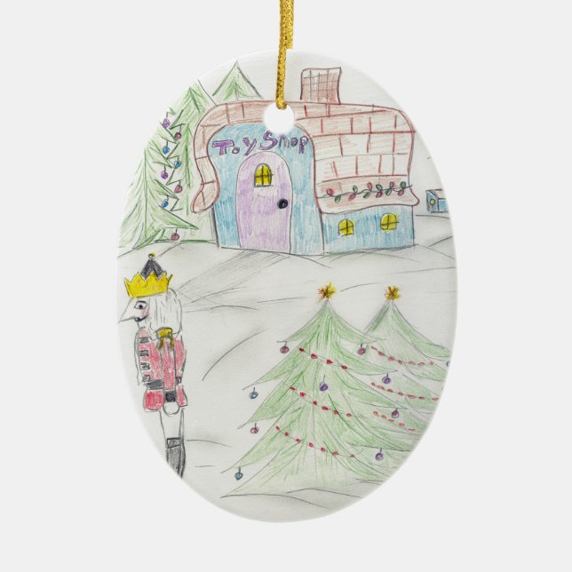 Toy Shop Ceramic Tree Decoration (Front)