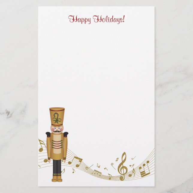 Toy Soldier Christmas Stationery (Front)