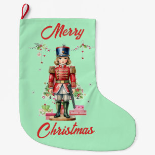 Toy Soldier Christmas Tree Large Christmas Stocking
