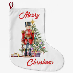 Toy Soldier Christmas Tree Large Christmas Stocking