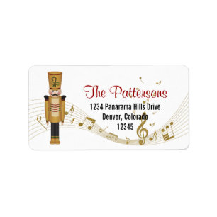 Toy Soldier Music Christmas Return Address Label