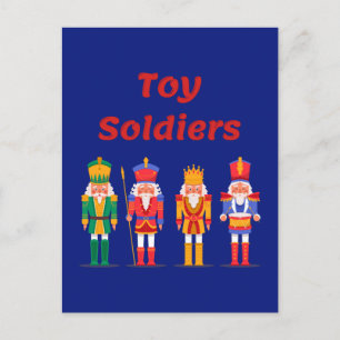 Toy Soldier Nutcrackers  Postcard