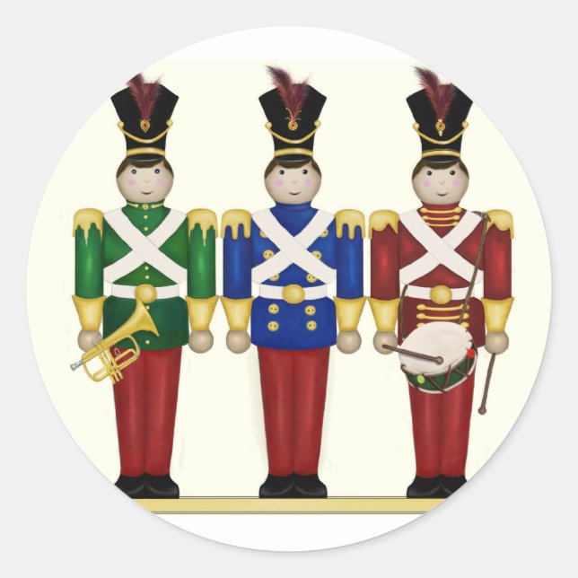 Toy Soldiers Christmas  Stickers (Front)