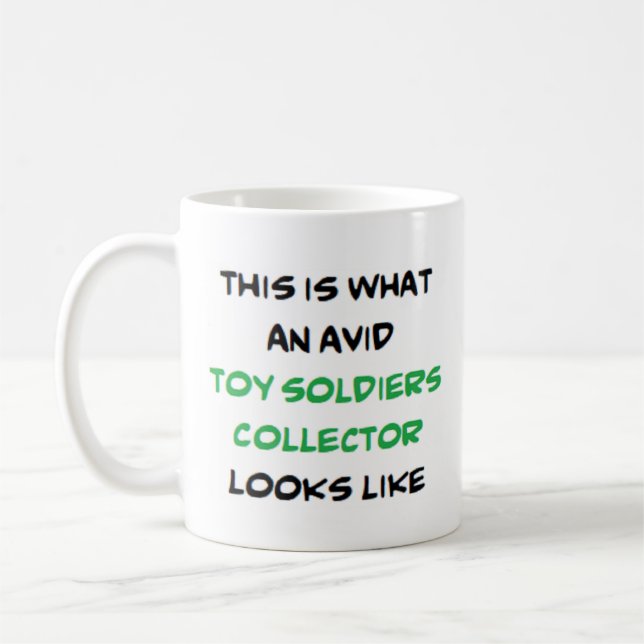 toy soldiers collectors, avid coffee mug (Left)